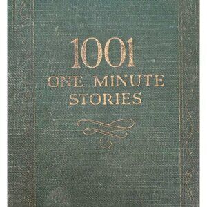 1927 1001 One Minute Stories 1st Edition H.S Chapman HC Book Antique F21